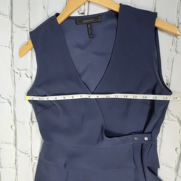 BCBGMaxAzria Eleni Peplum Wrap Top - Picture 7 of 9